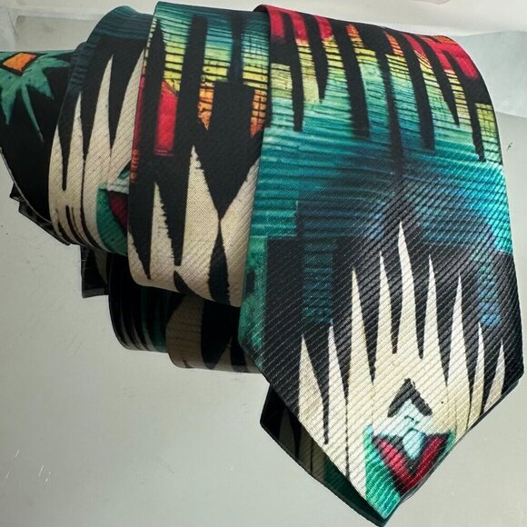 Tribal Aztec Tie Cowboy Designer Menswear Necktie Wigwam Western Southwestern - Picture 2 of 8